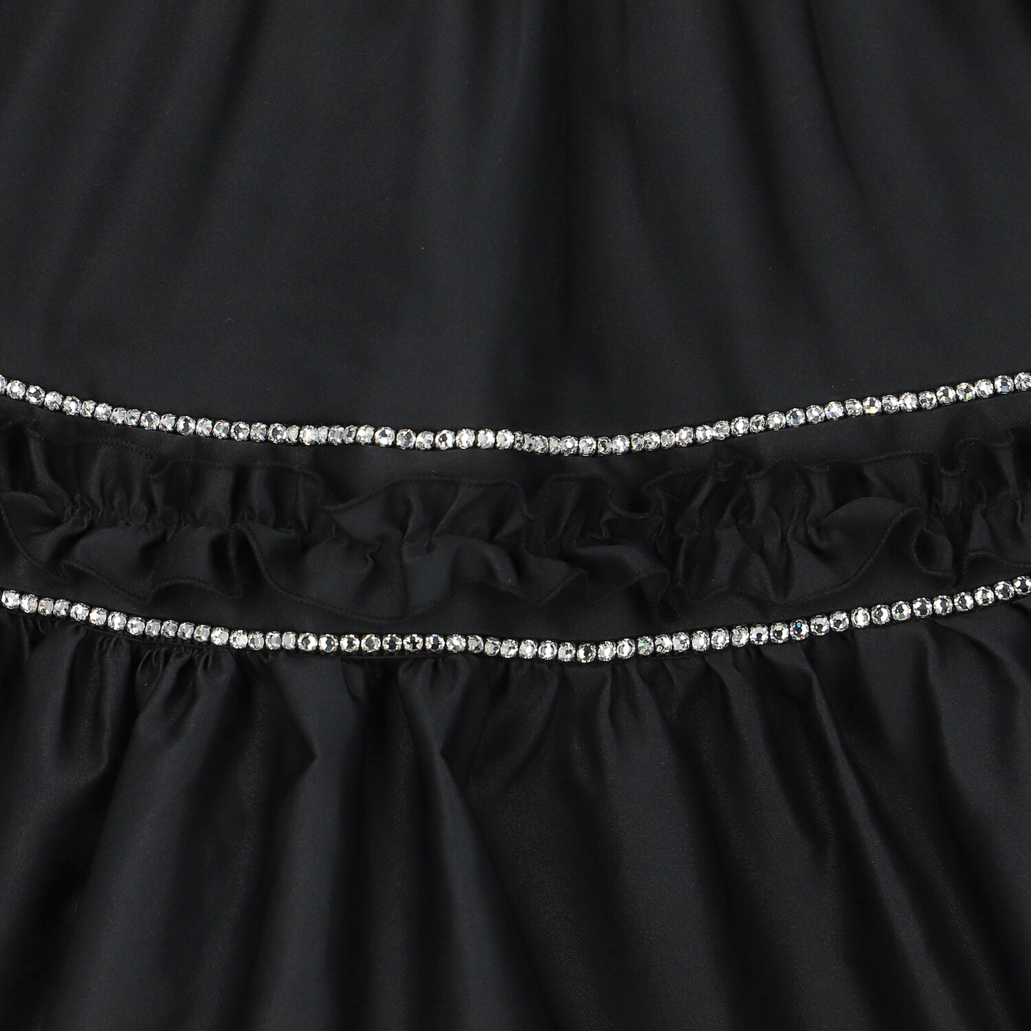 Girls Black Embellished Dress, 2, hi-res image number null